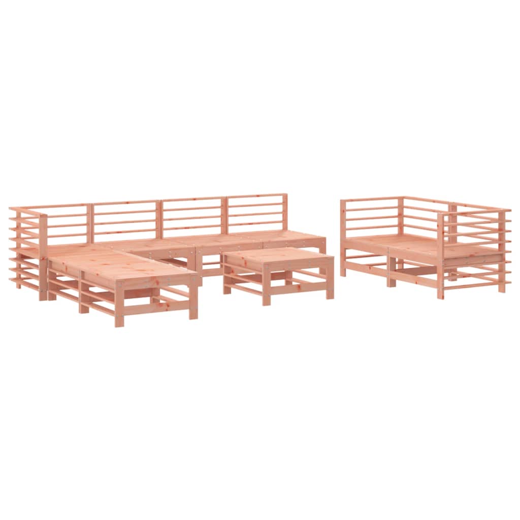 Set mobilier de gradina, 9 piese, lemn masiv douglas — imaginea 9