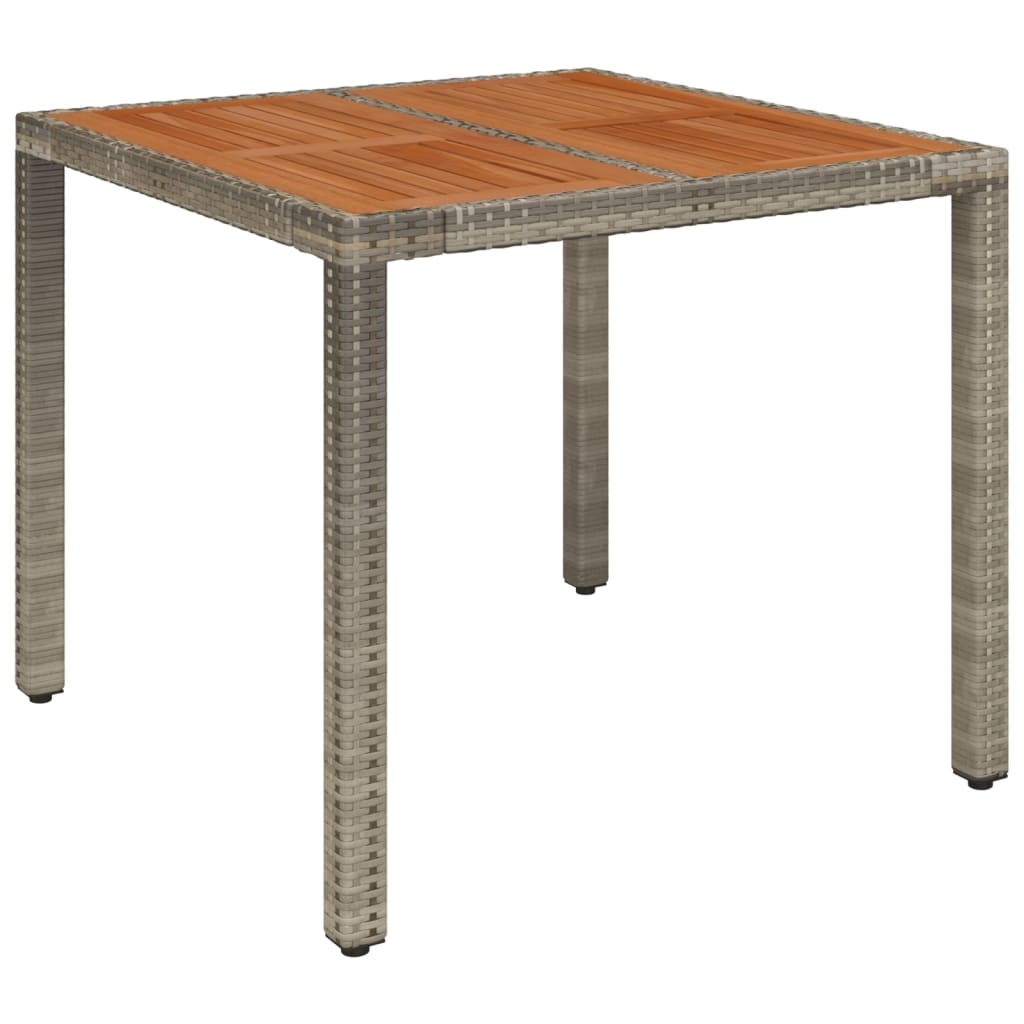 Set mobilier de gradina cu perne, 5 piese, gri, poliratan — imaginea 5