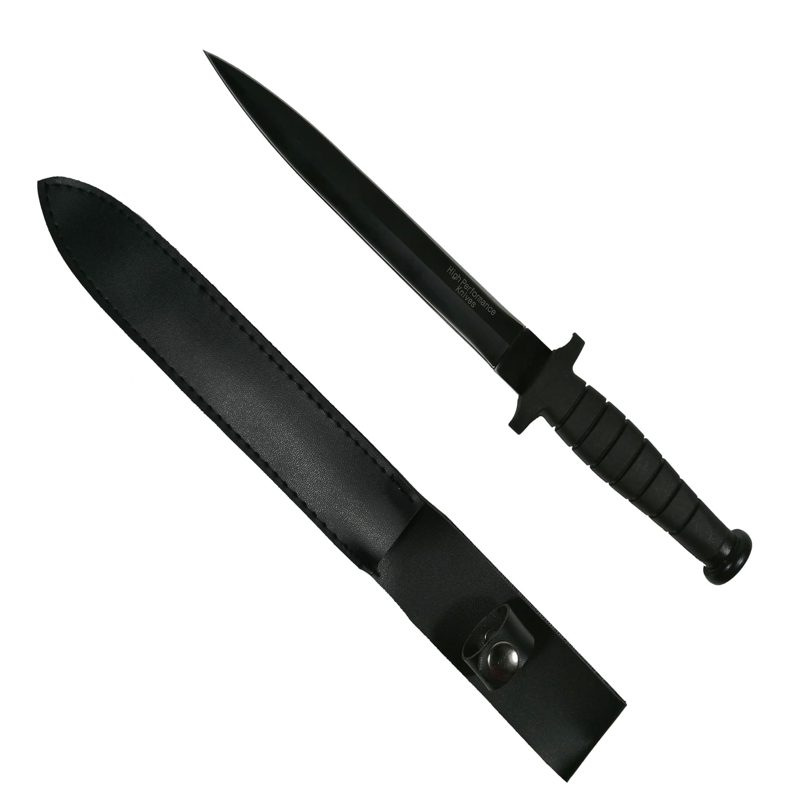 Set Cutit de vanatoare cu doua taisuri si Maceta 56.5 cm, IdeallStore®,Otel inoxidabil