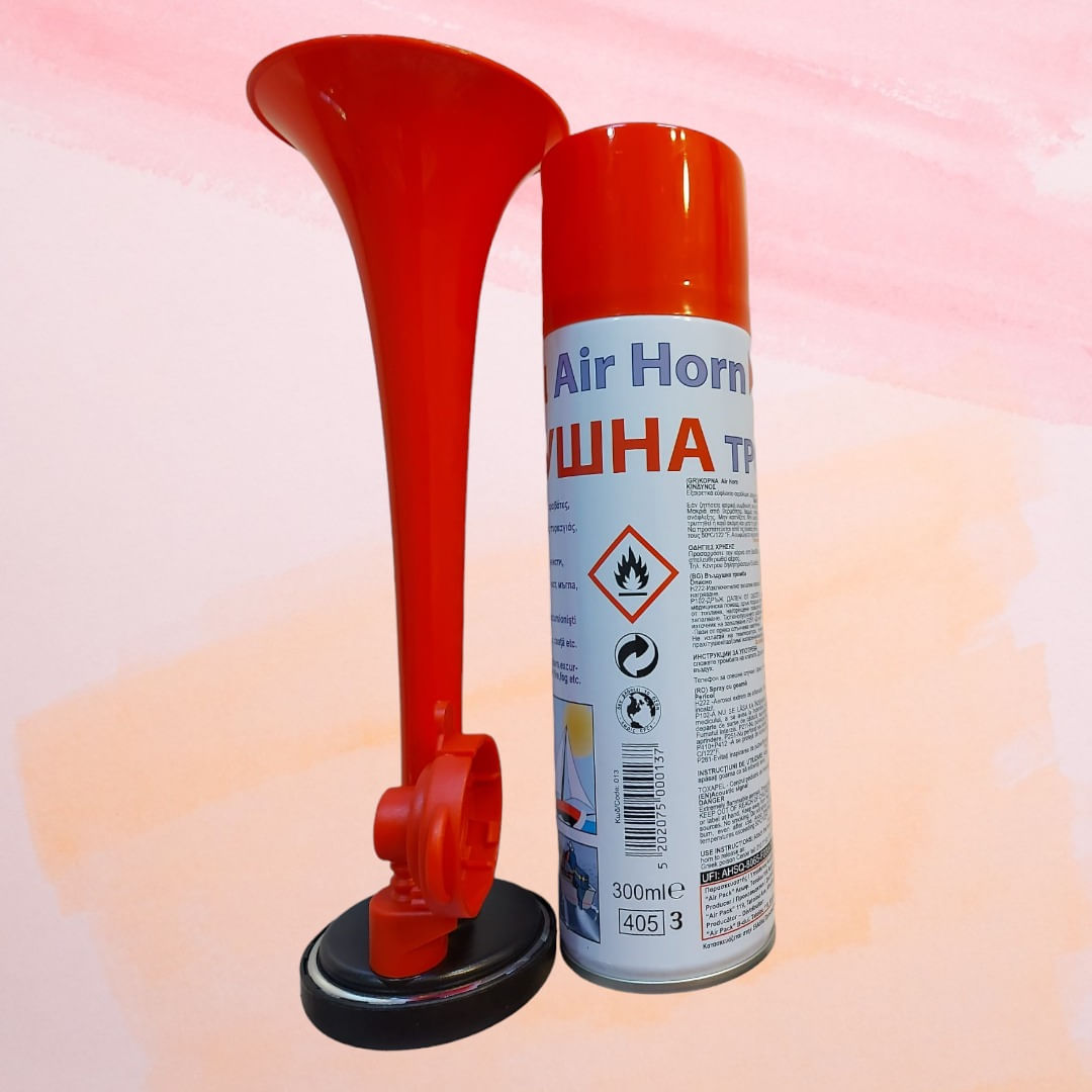 Spray cu goarna, vuvuzea,galerie sportiva, 0.3 litri - 1 | YEO