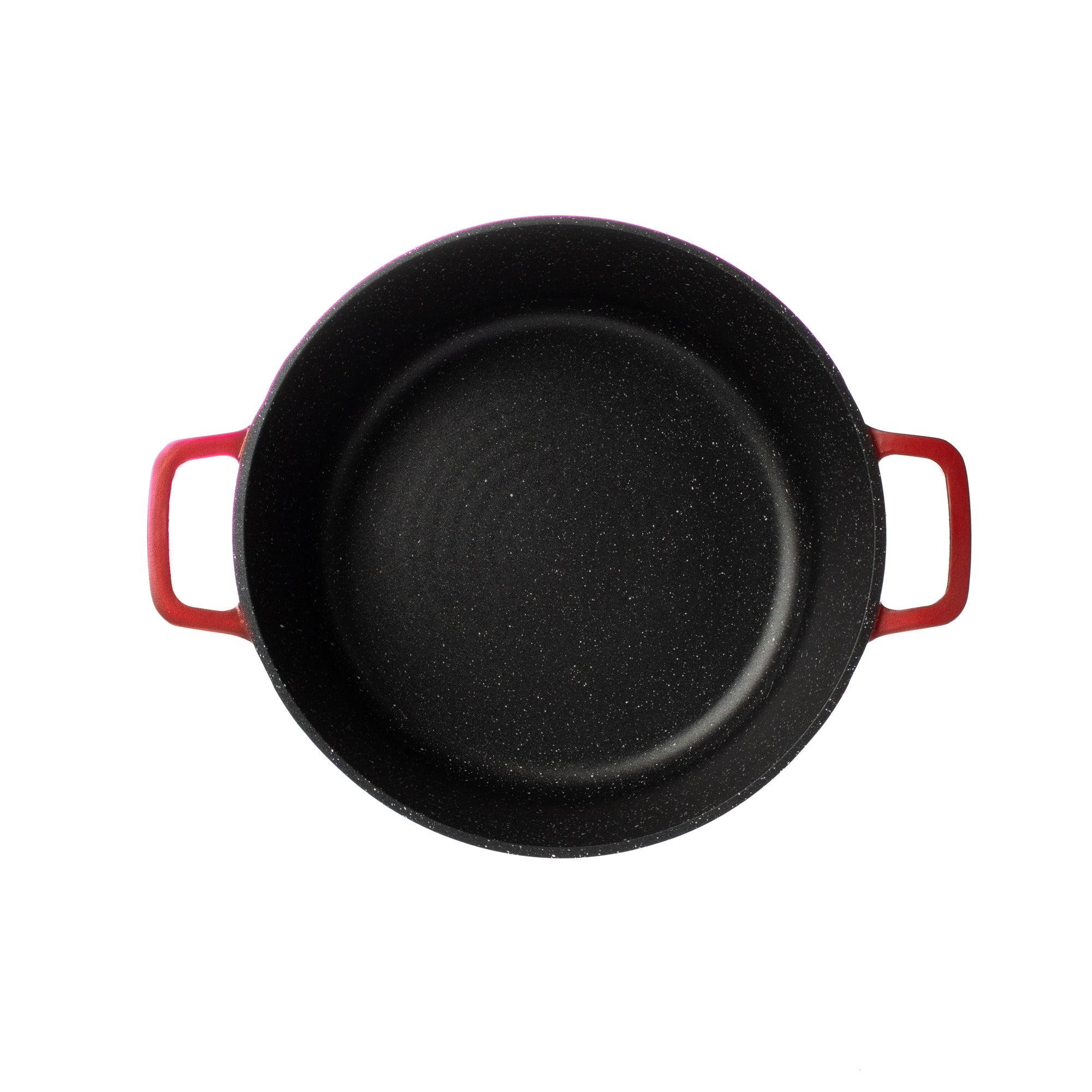 Oala universala din aluminiu turnat cu capac, visinie, 6.3L, 28 cm — imaginea 6