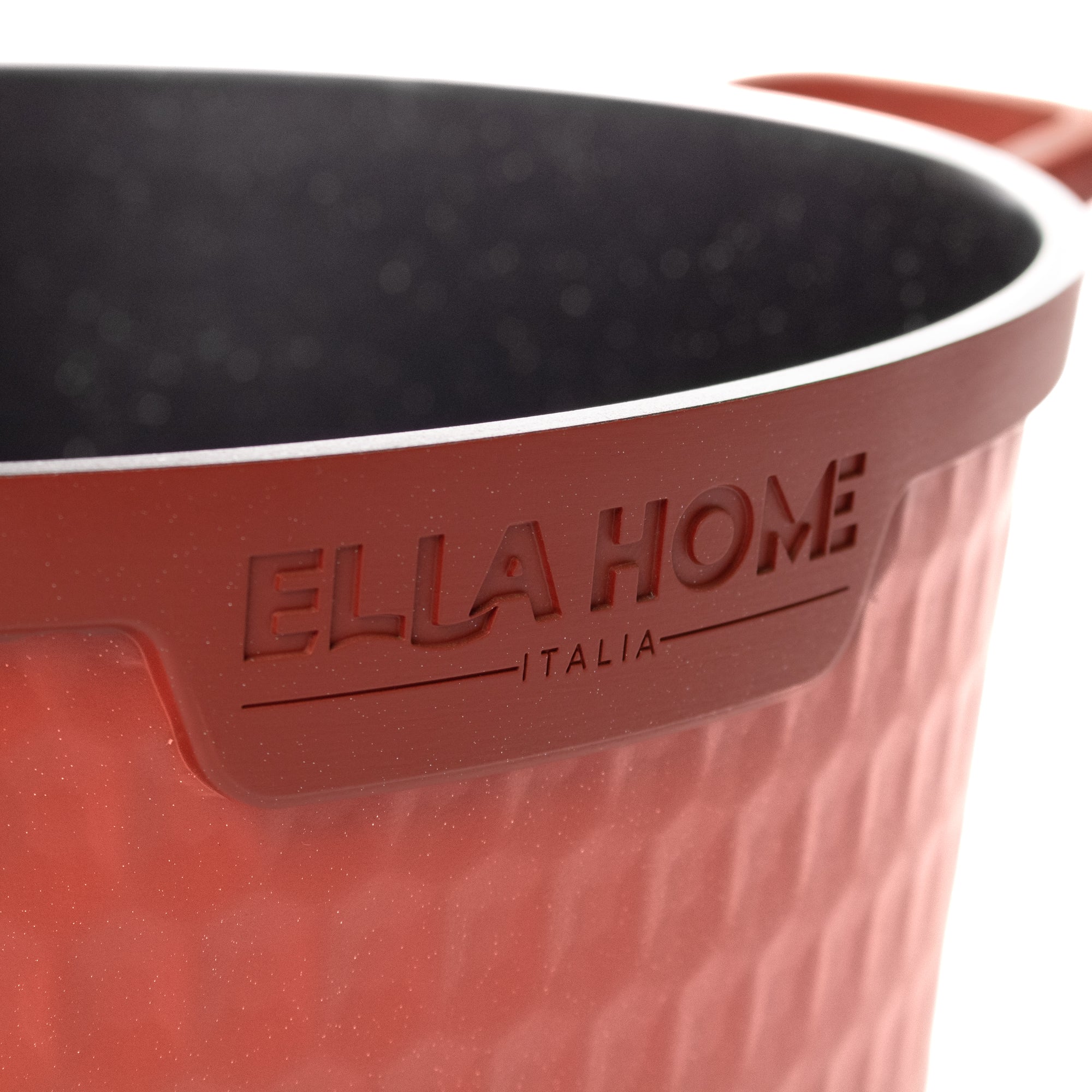 Oala din aluminiu turnat cu capac, Ella Home, visinie, 6.3L, 28 cm — imaginea 8