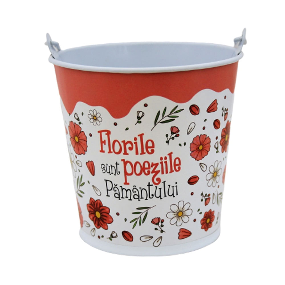 Suport ghiveci 10 cm "Florile sunt poeziile Pamantului" — imaginea 2