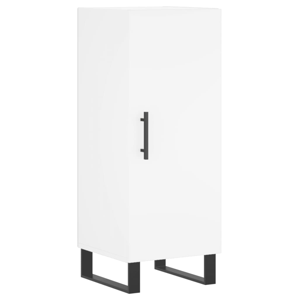 Servanta, alb, 34,5x34x90 cm, lemn compozit — imaginea 13