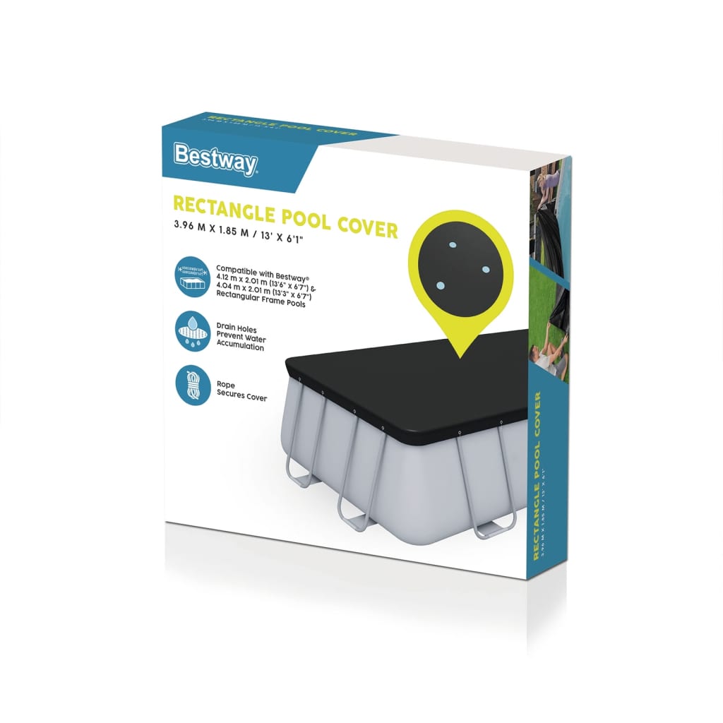 Bestway Prelata de piscina Flowclear, 404 x 201 cm