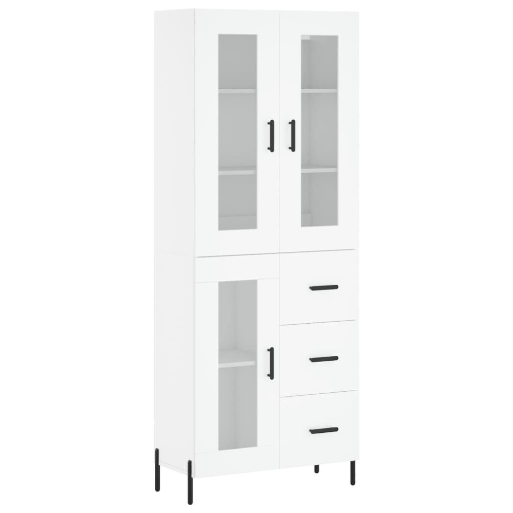Dulap inalt, alb, 69,5x34x180 cm, lemn compozit — imaginea 13
