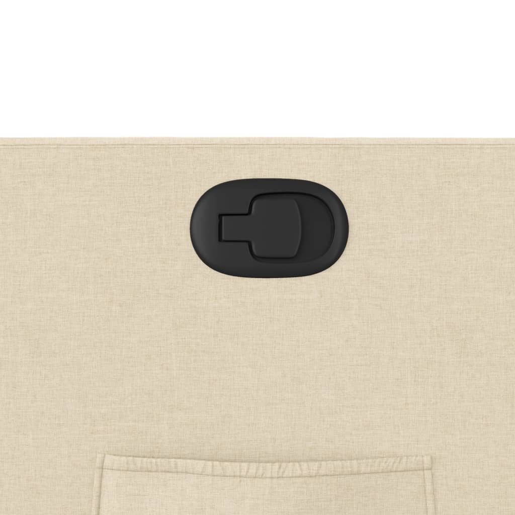 Fotoliu rabatabil, crem, material textil — imaginea 9