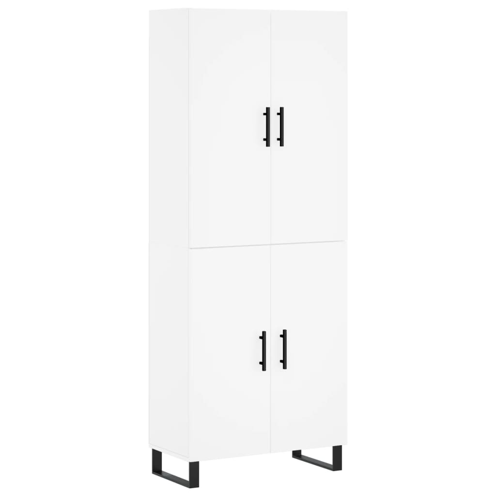 Dulap inalt, alb, 69,5x34x180 cm, lemn compozit — imaginea 13