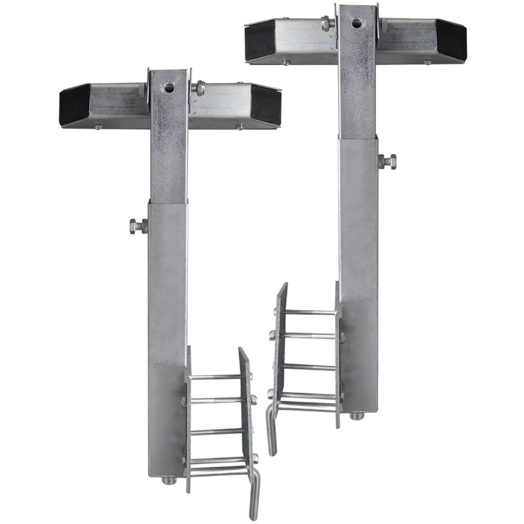 Set de 2 suporturi cu bara solida pentru remorca barca 63 - 88 cm