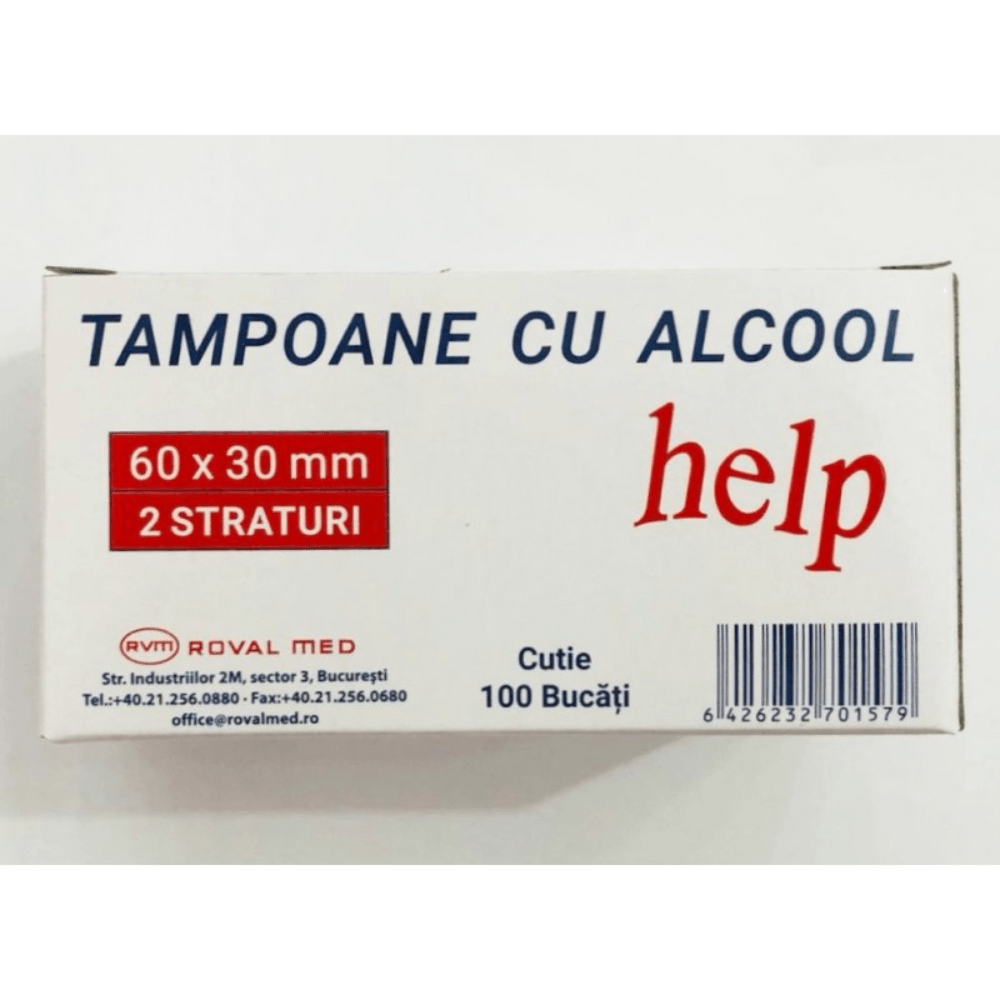Tampoane cu alcool - cutie 100 buc