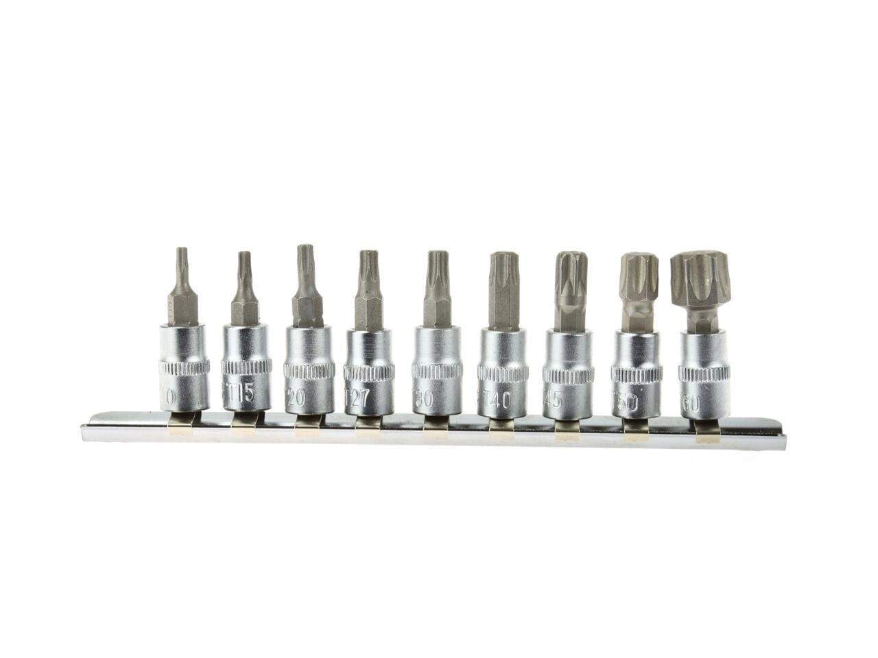 Set chei tubulare Torx 9 piese, T10-60 1/4