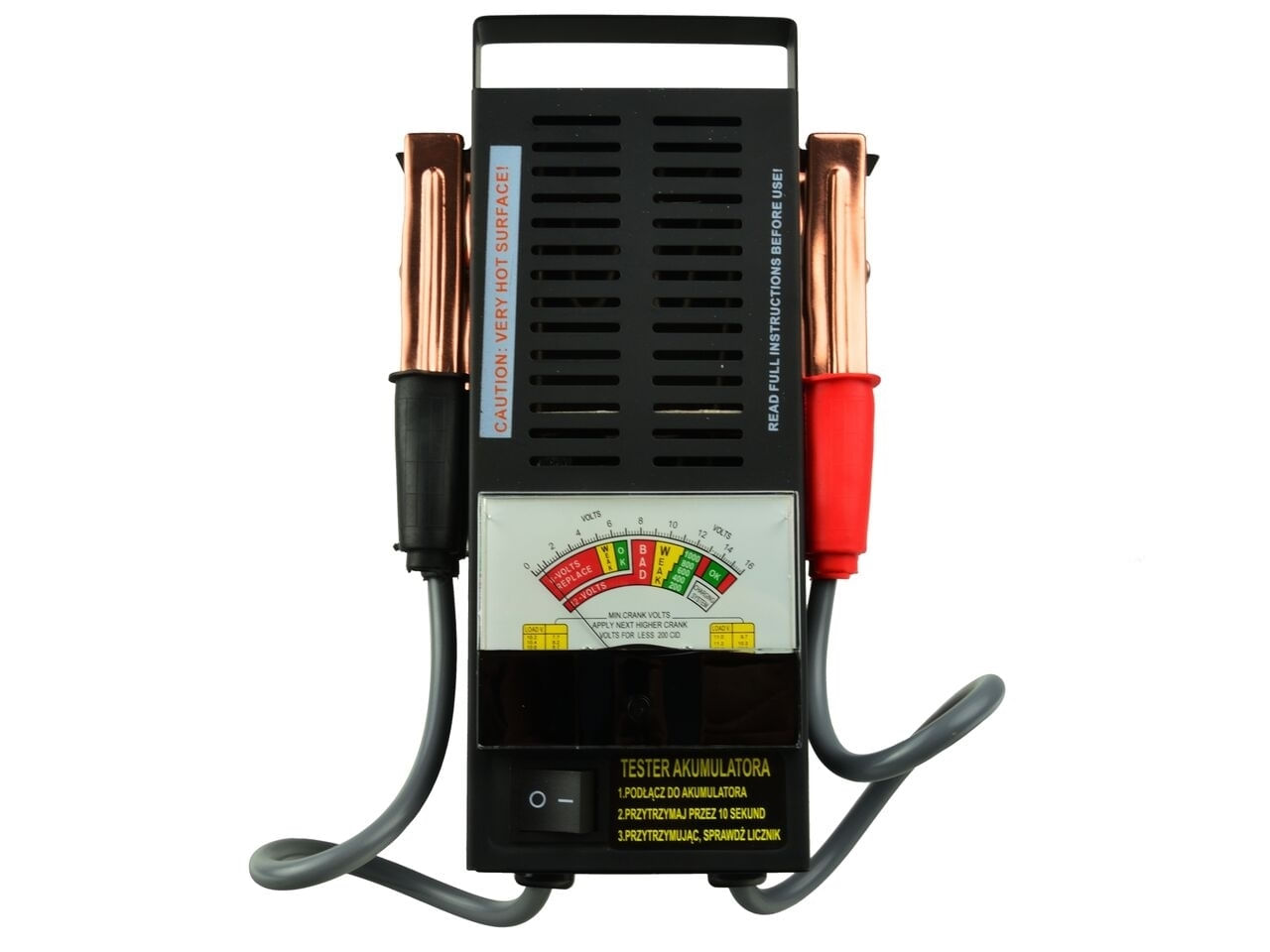 Tester analog pentru verificarea bateriilor 6/12V, Geko G80028 - 4 | YEO