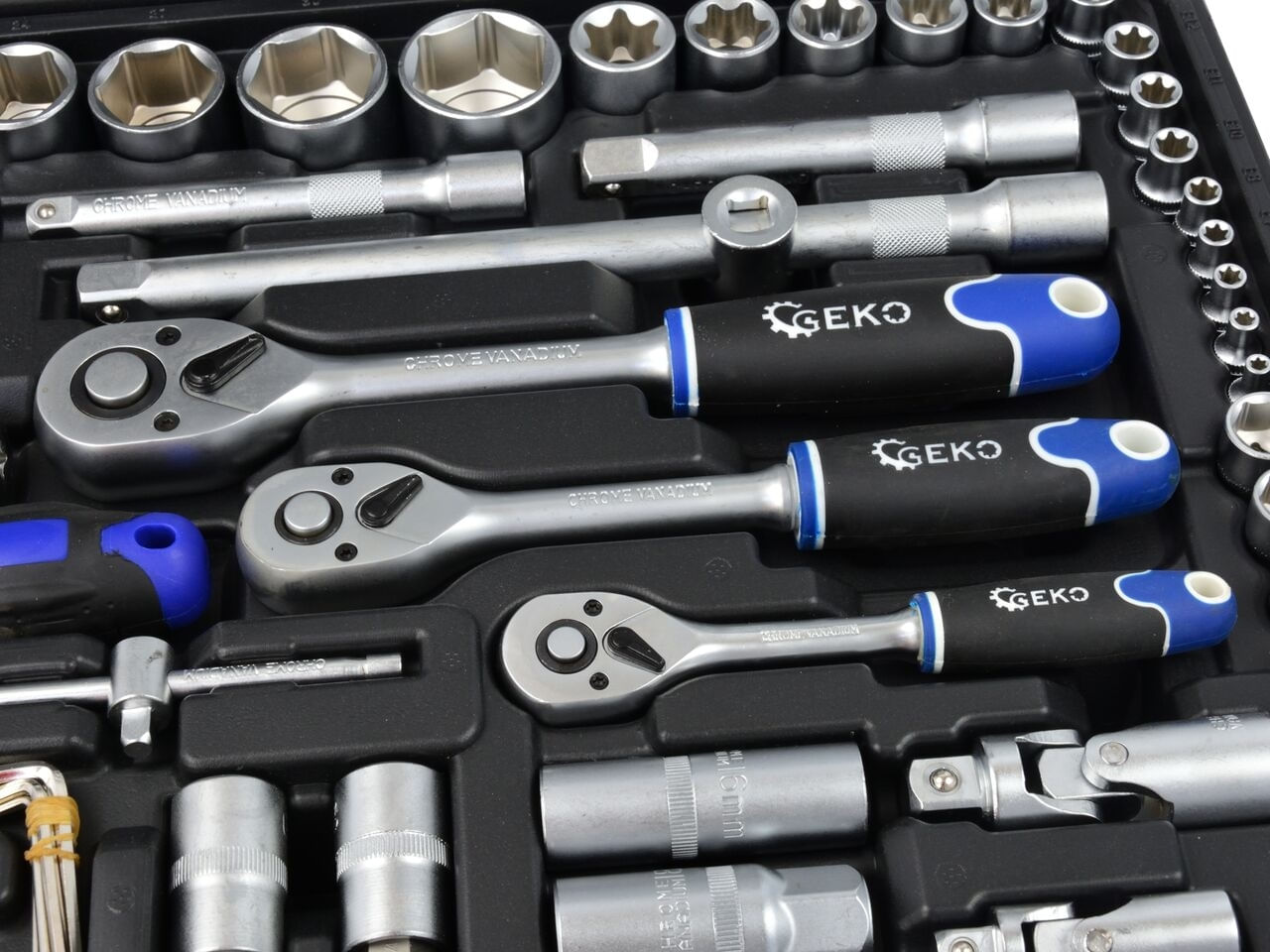 Set profesional de 216 chei universale, GEKO G10158 — imaginea 8