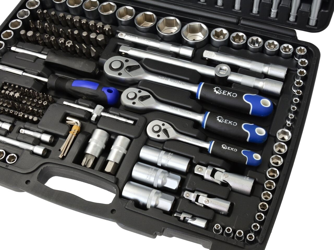 Set profesional de 216 chei universale, GEKO G10158 — imaginea 12