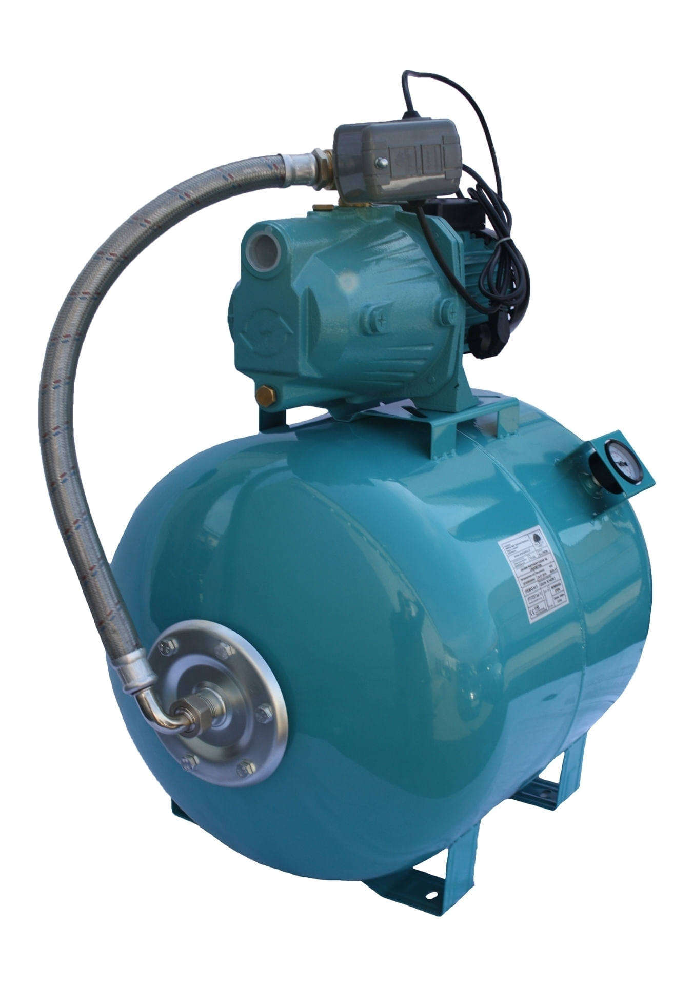 Hidrofor APC JY 100A/80 rezervor 80 litri cu manometru, 0.8kW, 03020110/80M — imaginea 2