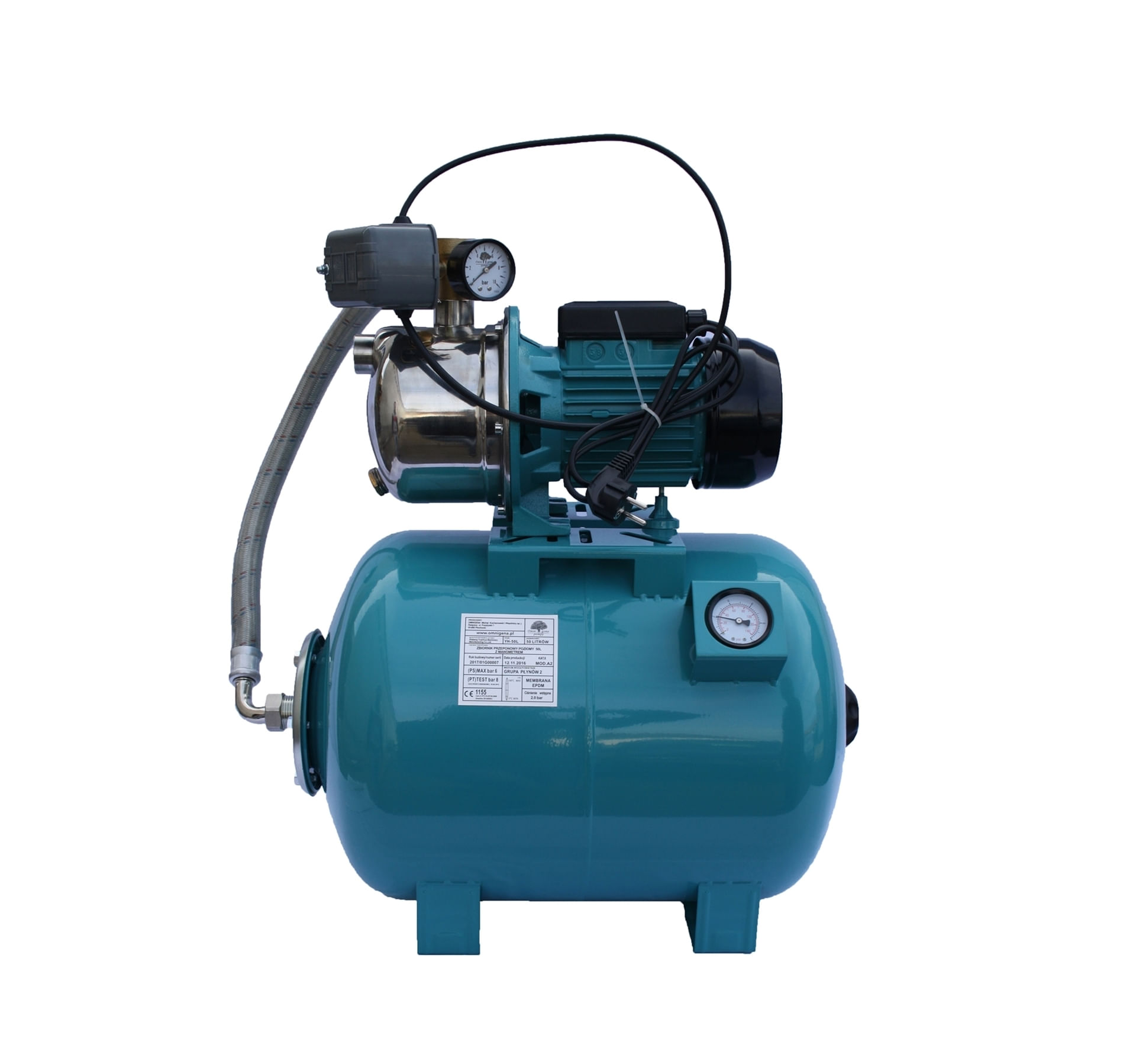 Hidrofor APC JY 1000/50 rezervor 50 litri cu manometru, 1.1 Kw, 03020119/50M