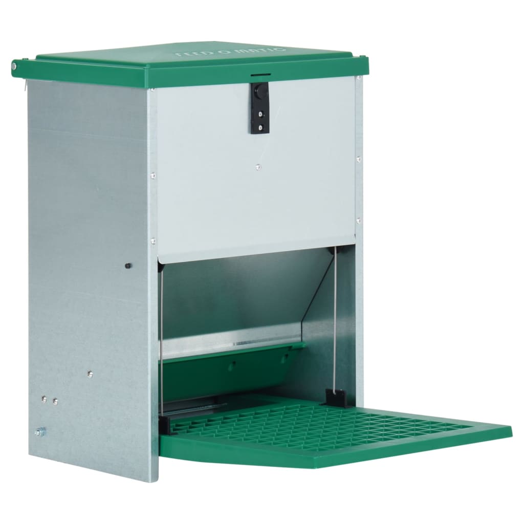 Dozator automat de hrana pentru pasari de curte cu banda 12 kg
