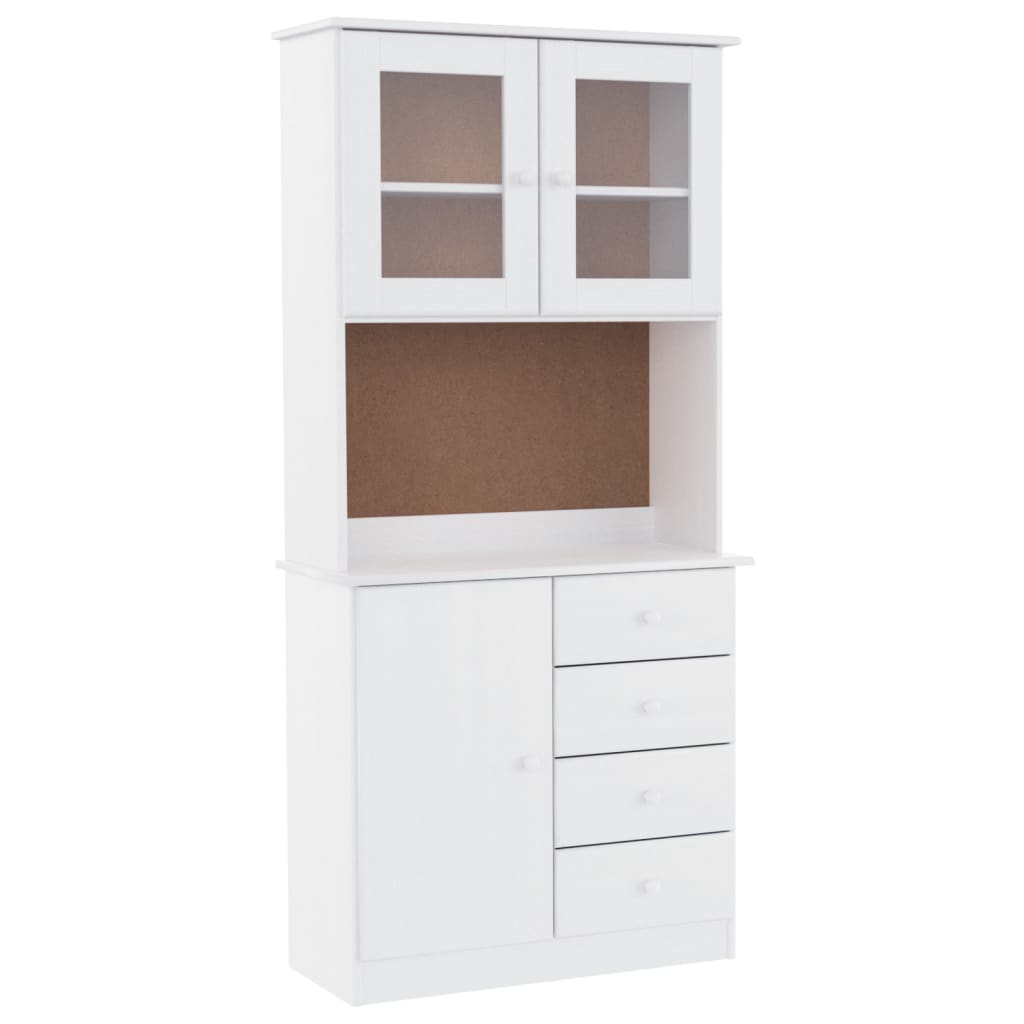 Dulap inalt ALTA, alb, 77x35x165 cm, lemn masiv de pin — imaginea 15