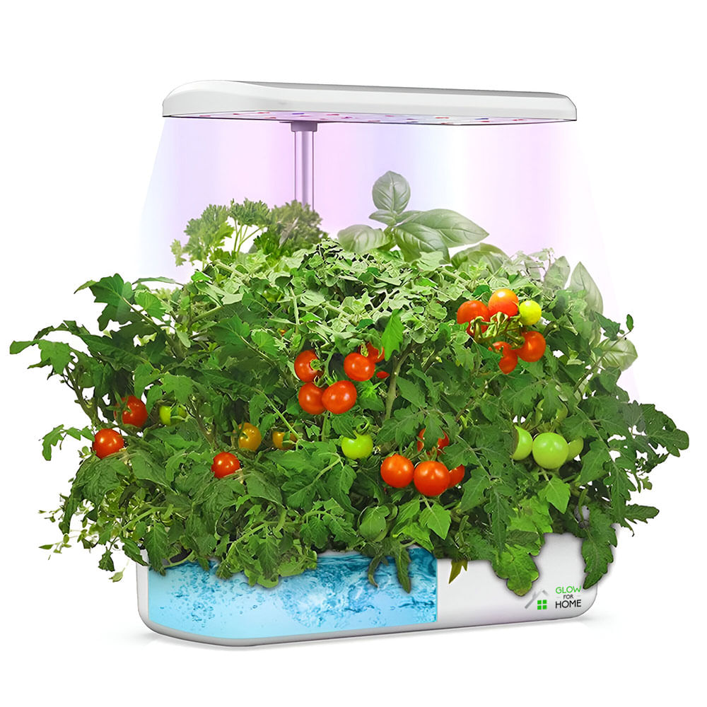 Ghiveci hidroponic cu lampa UV de crestere a plantelor la interior, 12 orificii plante, inaltime reglabila, 36W - 4 | YEO
