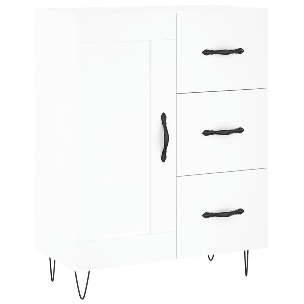 Servanta, alb, 69,5x34x90 cm, lemn compozit — imaginea 13