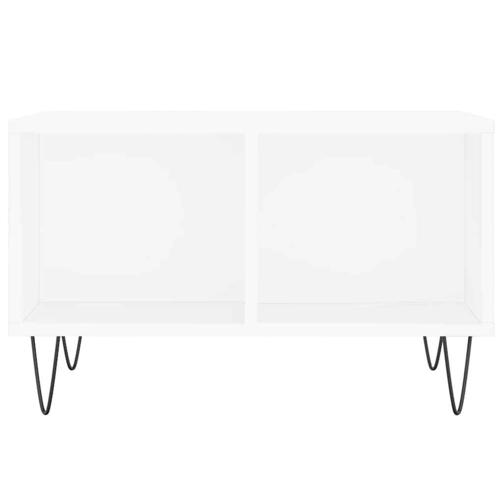Masuta de cafea, alb, 60x50x36,5 cm, lemn compozit — imaginea 13