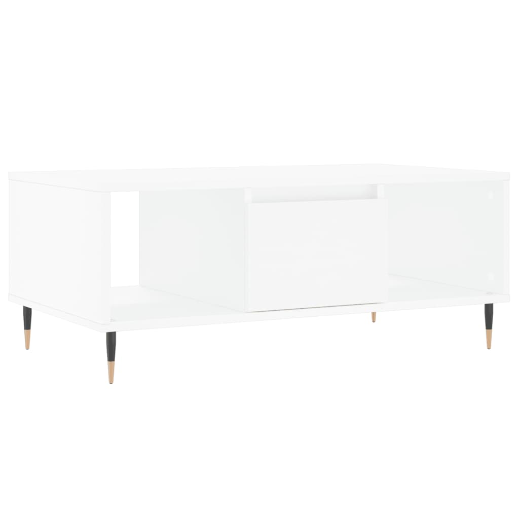 Masuta de cafea, alb, 90x50x36,5 cm, lemn prelucrat — imaginea 12