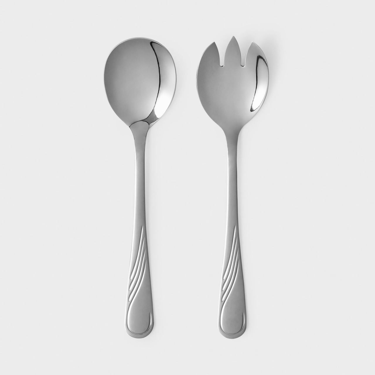 Set tacamuri inox servire salata, 2 piese, medii, AMBITION Napoli - 1 | YEO