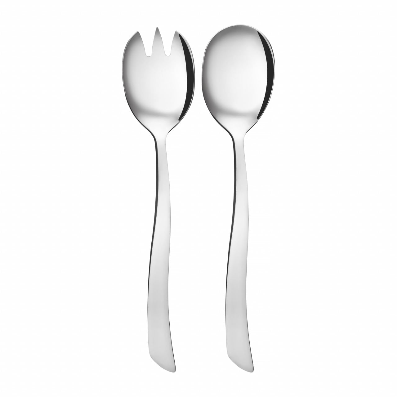 Set tacamuri inox servire salata, 2 piese, medii, AMBITION Wave