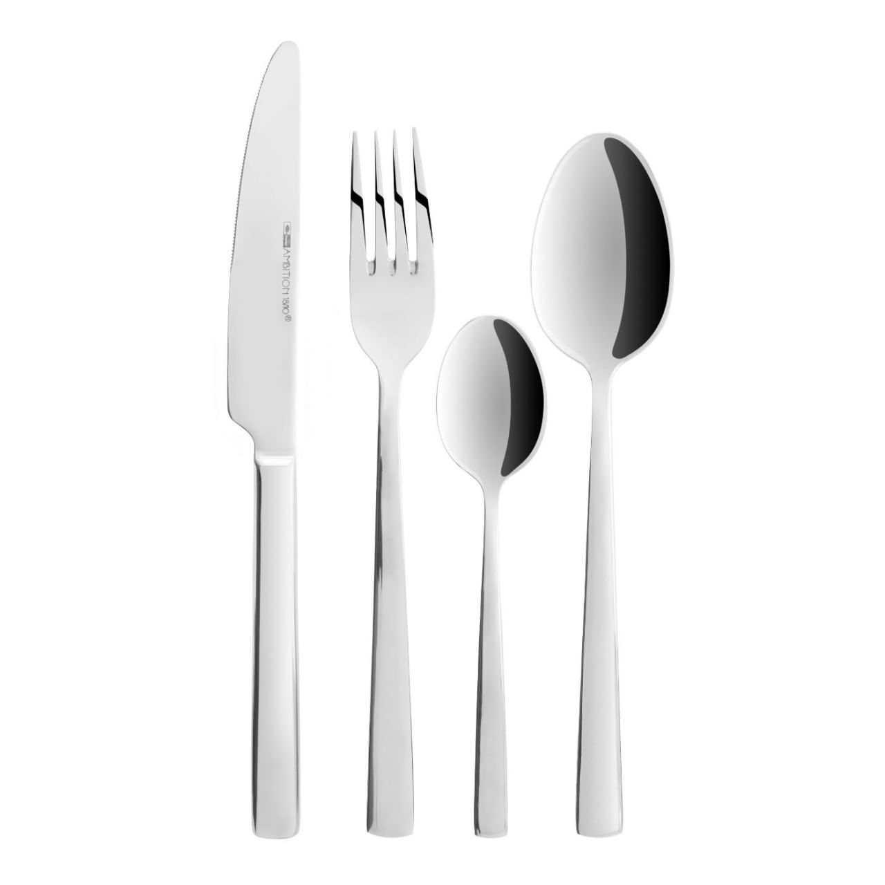 Set tacamuri inox, 24 piese, 6 persoane, AMBITION Prato