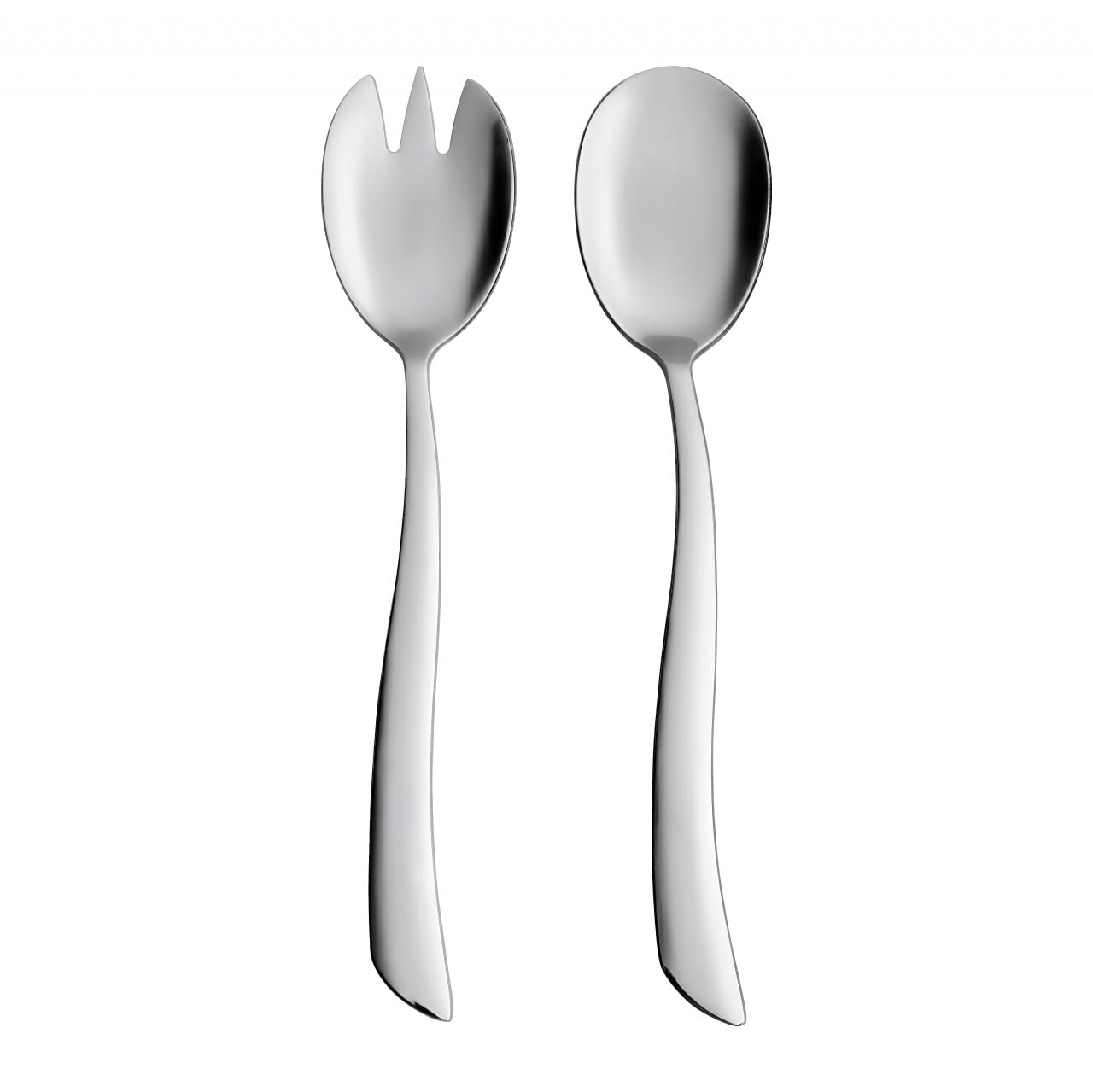 Set tacamuri inox servire salata, 2 piese, AMBITION Wave