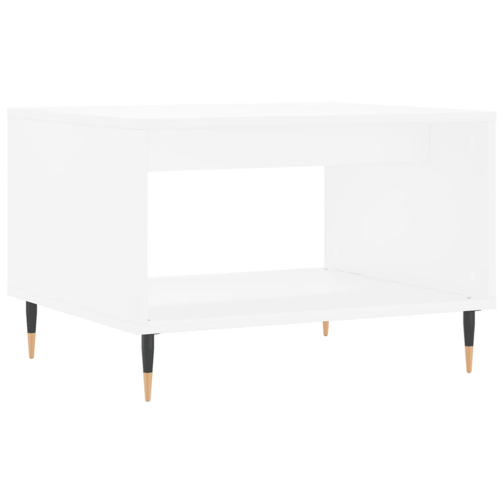 Masuta de cafea, alb, 60x50x40 cm, lemn compozit — imaginea 10