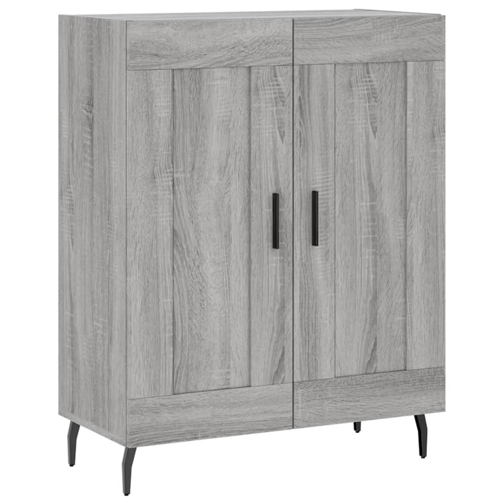 Servanta, gri sonoma, 69,5x34x90 cm, lemn compozit — imaginea 13