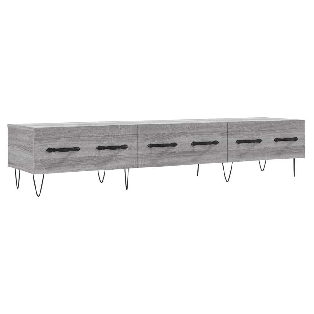 Dulap TV, stejar sonoma, 150x36x30 cm, lemn prelucrat — imaginea 13