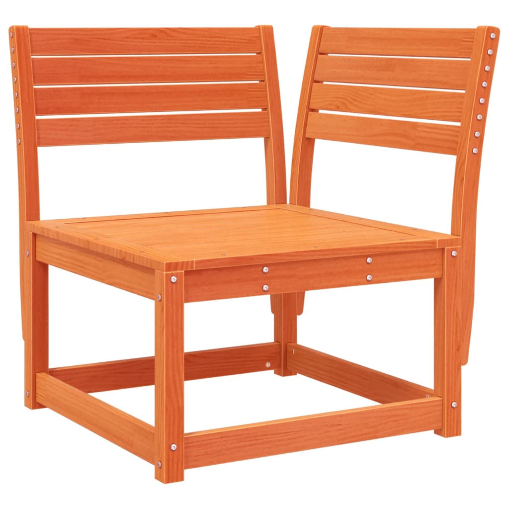 Set mobilier pentru gradina 4 piese,maro ceruit, lemn masiv pin — imaginea 4