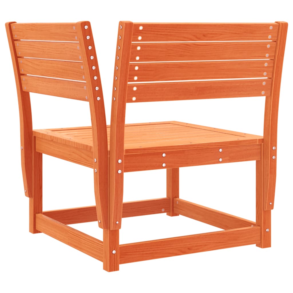 Set mobilier pentru gradina 4 piese,maro ceruit, lemn masiv pin — imaginea 5