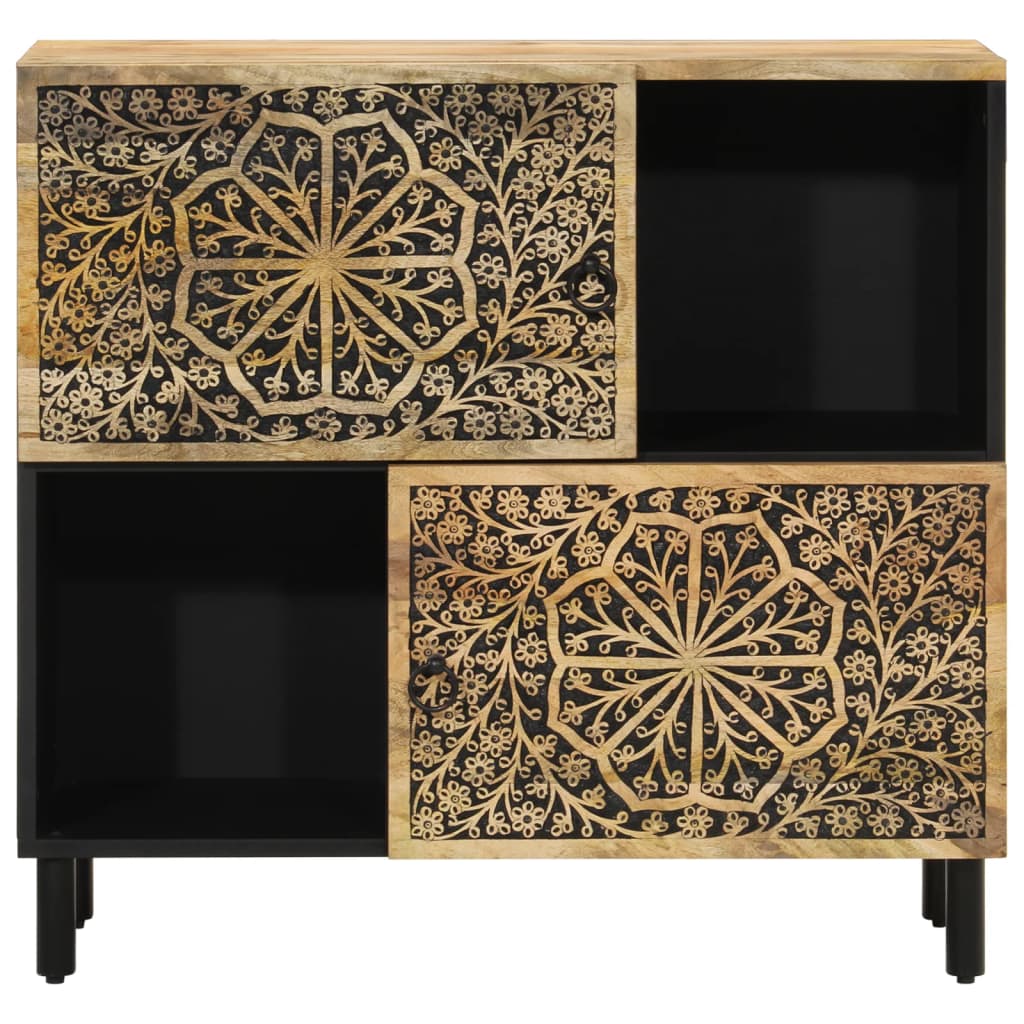 Dulap lateral, 80x33x75 cm, lemn masiv de mango — imaginea 5