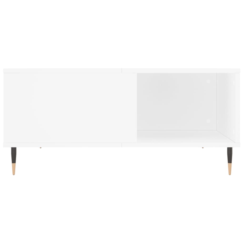 Masuta de cafea, alb, 80x80x36,5 cm, lemn prelucrat — imaginea 14