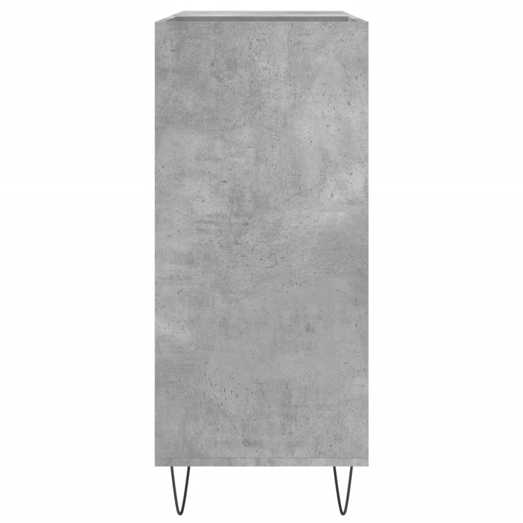 Dulap pentru discuri gri beton 84,5x38x89 cm lemn compozit — imaginea 16