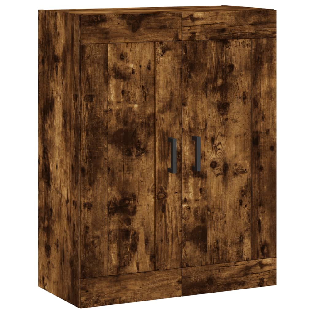 Dulap pe perete, stejar afumat, 69,5x34x90 cm, lemn prelucrat — imaginea 13