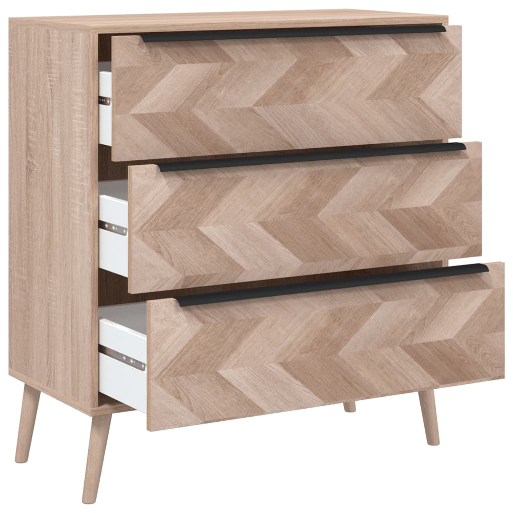 Finori Dulap cu sertar „Lusk 03A", stejar sonoma, 80x38,5x87 cm — imaginea 4