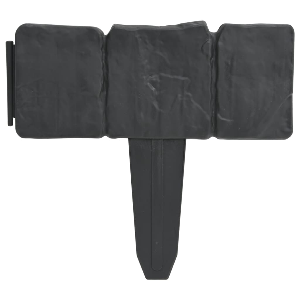 Gard din plastic pentru gradina / gazon aspect piatra - 5 | YEO