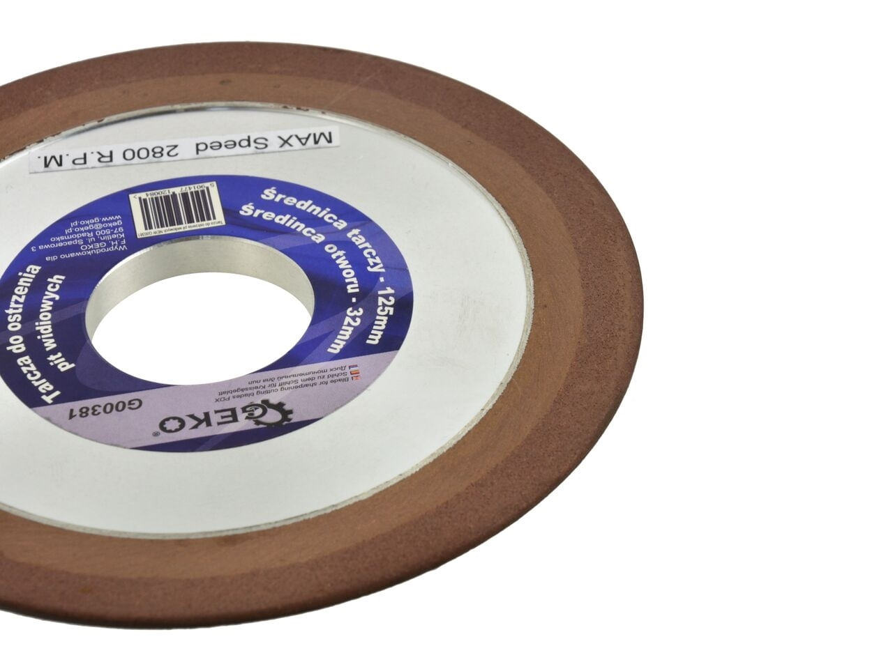 Disc circular pentru ascutire 125x32mm, Geko G00381 - 1 | YEO