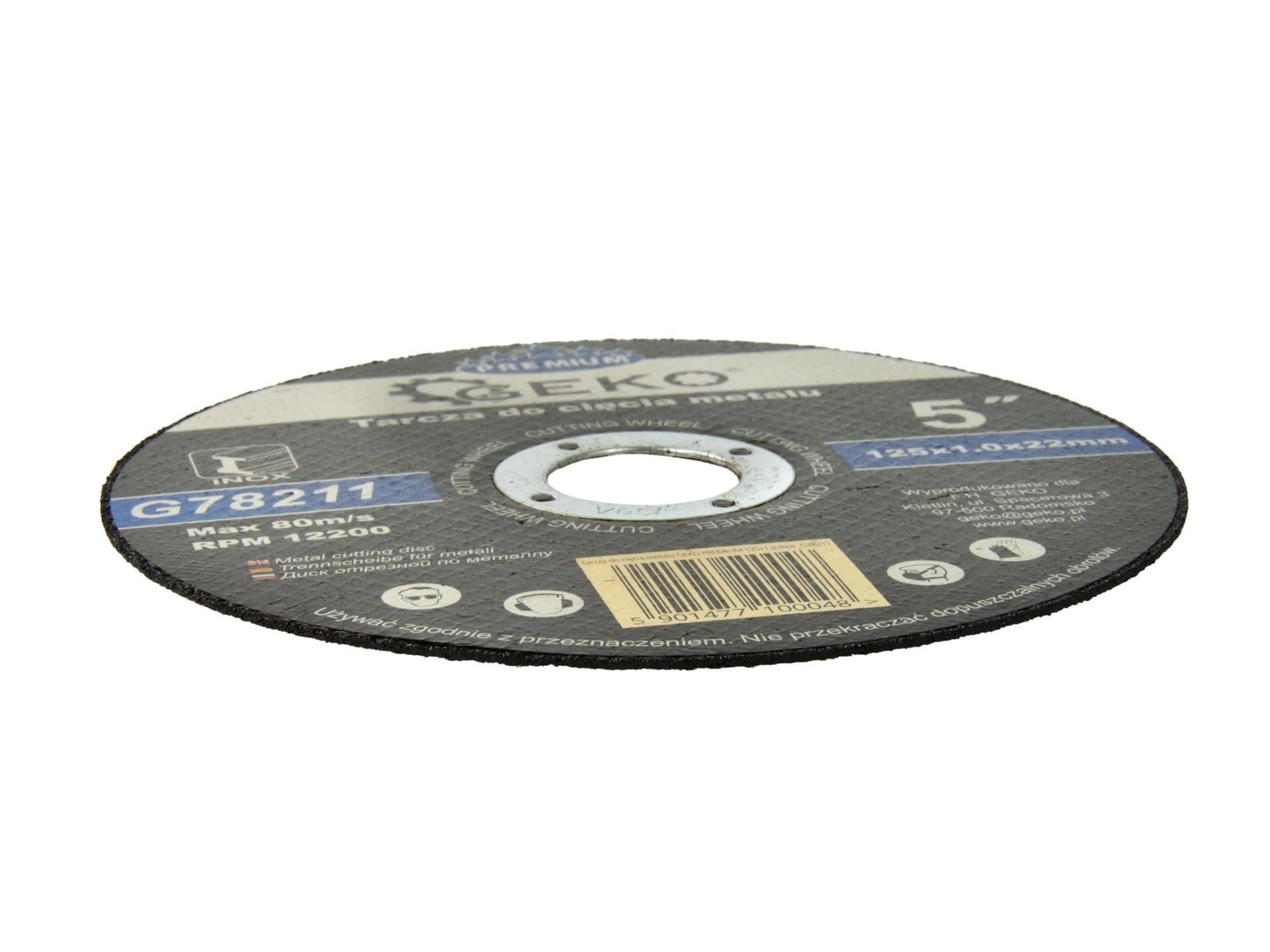 Disc pentru taierea metalului 125mm, GEKO G78211 - 2 | YEO