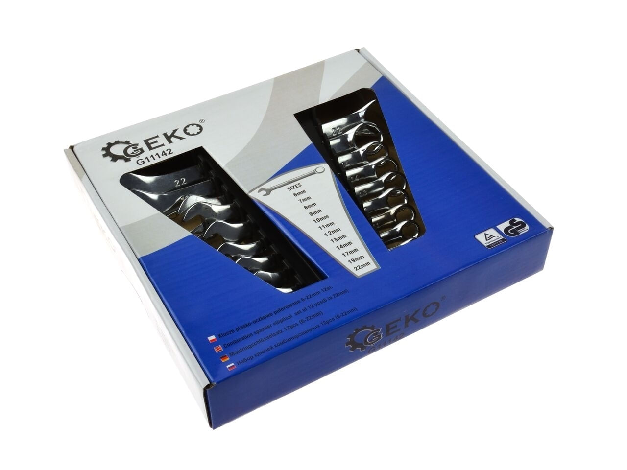 Set 12 chei combinate 6-22mm CrV, GEKO G11142