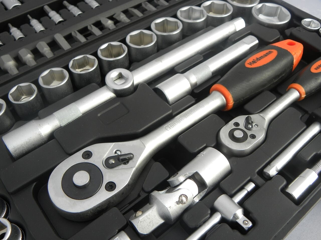 Trusa de chei 94 piese, 1 / 4 ", 1/2", tip H, Geko G10150 — imaginea 5