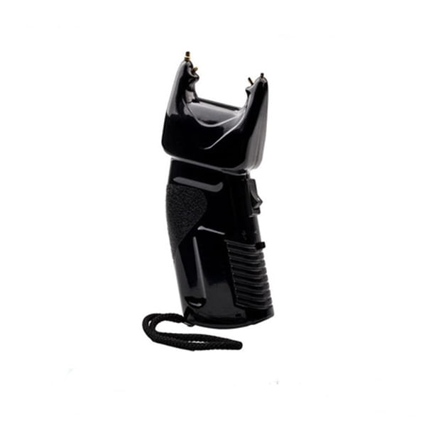 Electrosoc cu spray lacrimogen 2 in 1, IdeallStore®, 200.000 V, Negru