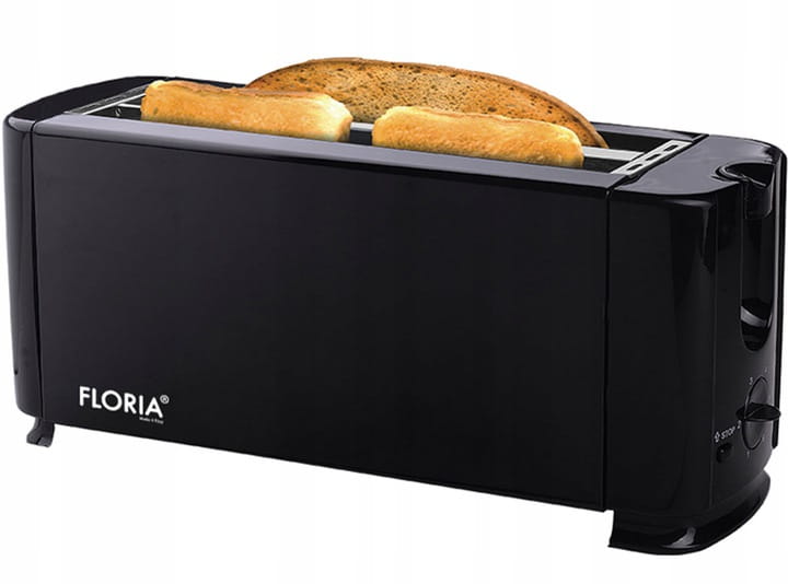 Prajitor paine dublu FLORIA ZLN-2706, Negru Putere 1300W, 2 fante, 4 felii,