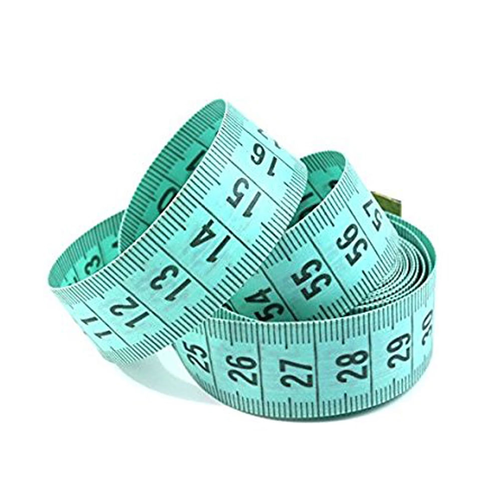 Centimetru croitorie clasic, ambele fete in centimetri, 150 cm, verde - 1 | YEO