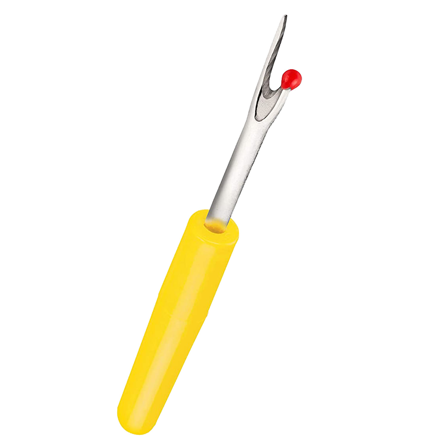 Despicator cusaturi mic pentru descusut tivuri, buzunare, nasturi si orice tip de cusatura, maner galben - 110R