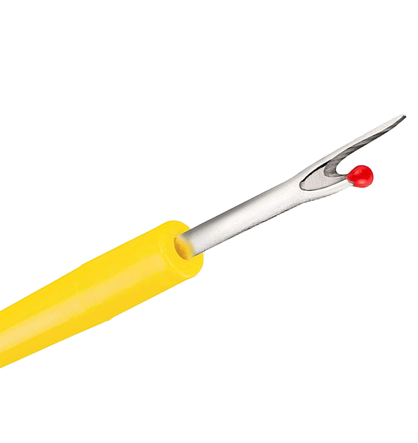 Despicator cusaturi mic pentru descusut tivuri, buzunare, nasturi si orice tip de cusatura, maner galben - 110R - imagine 2